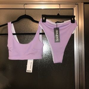 NWT High Waisted Purple Bikini